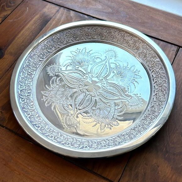 Vintage Meriden 11" Silver Plate Platter - Quadruple Plate 1705 II V - Picture 10 of 10